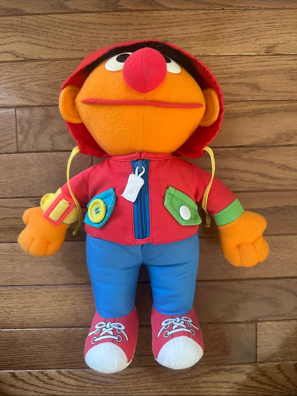🧡 Dress Me Up Ernie plush toy Sesame Street EUC sensory toy vintage